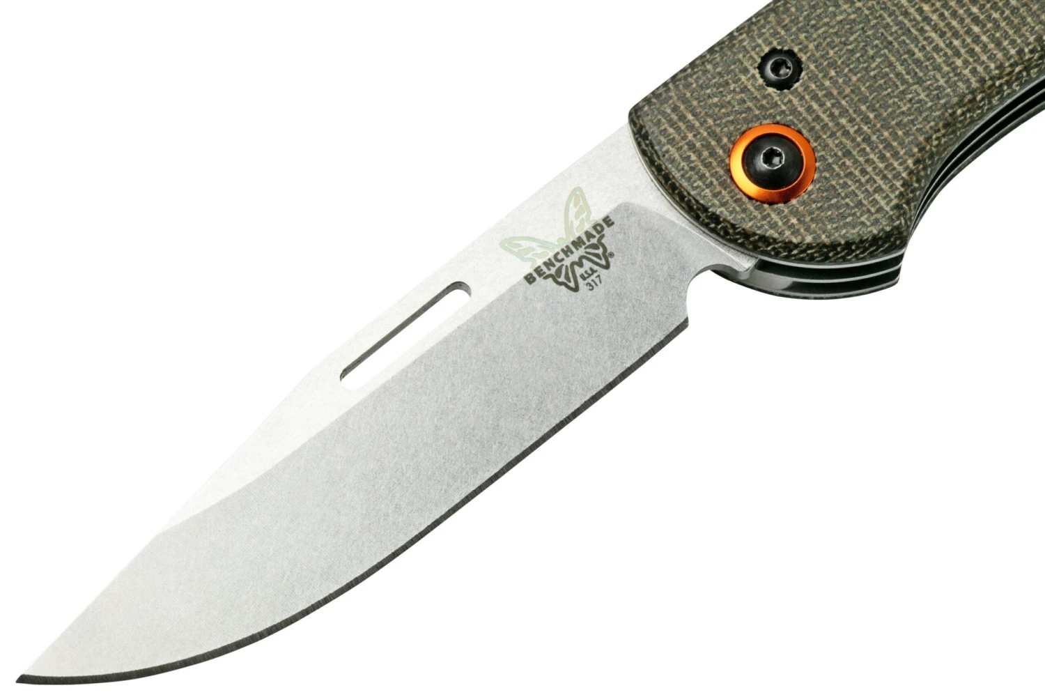 Benchmade Weekender 317-1 Green Canvas Micarta, Slipjoint Navaja 5 Benchmade Weekender 317-1 Green Canvas Micarta, Slipjoint Navaja - Imagen 3