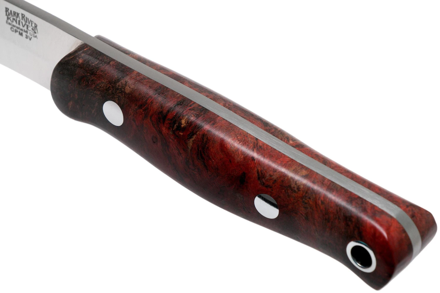 Bark River Bushcrafter II CPM 3V Hellfire Maple Burl Cuchillo Bushcraft 7 Bark River Bushcrafter II CPM 3V Hellfire Maple Burl Cuchillo Bushcraft - Imagen 5