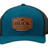 Buck Logo Leather Patch Cap 89159, Blue/Black, Gorra 2 Buck Logo Leather Patch Cap 89159, Blue/Black, Gorra -Tienda Fissler BUCK89159 01 buck