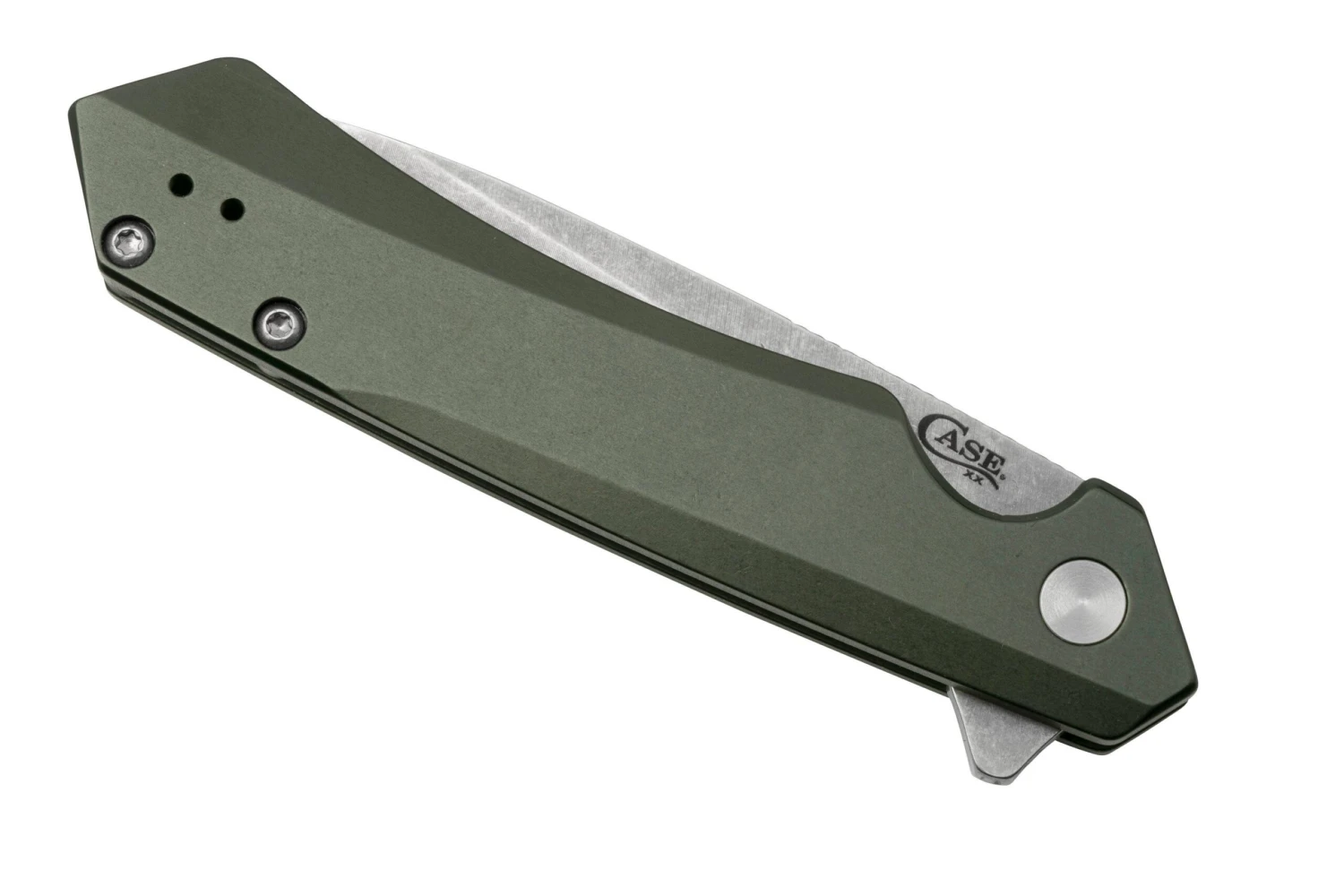 Case Kinzua Spearpoint, OD Green Anodized Aluminum, S35VN, 64659 Navaja 8 Case Kinzua Spearpoint, OD Green Anodized Aluminum, S35VN, 64659 Navaja - Imagen 6