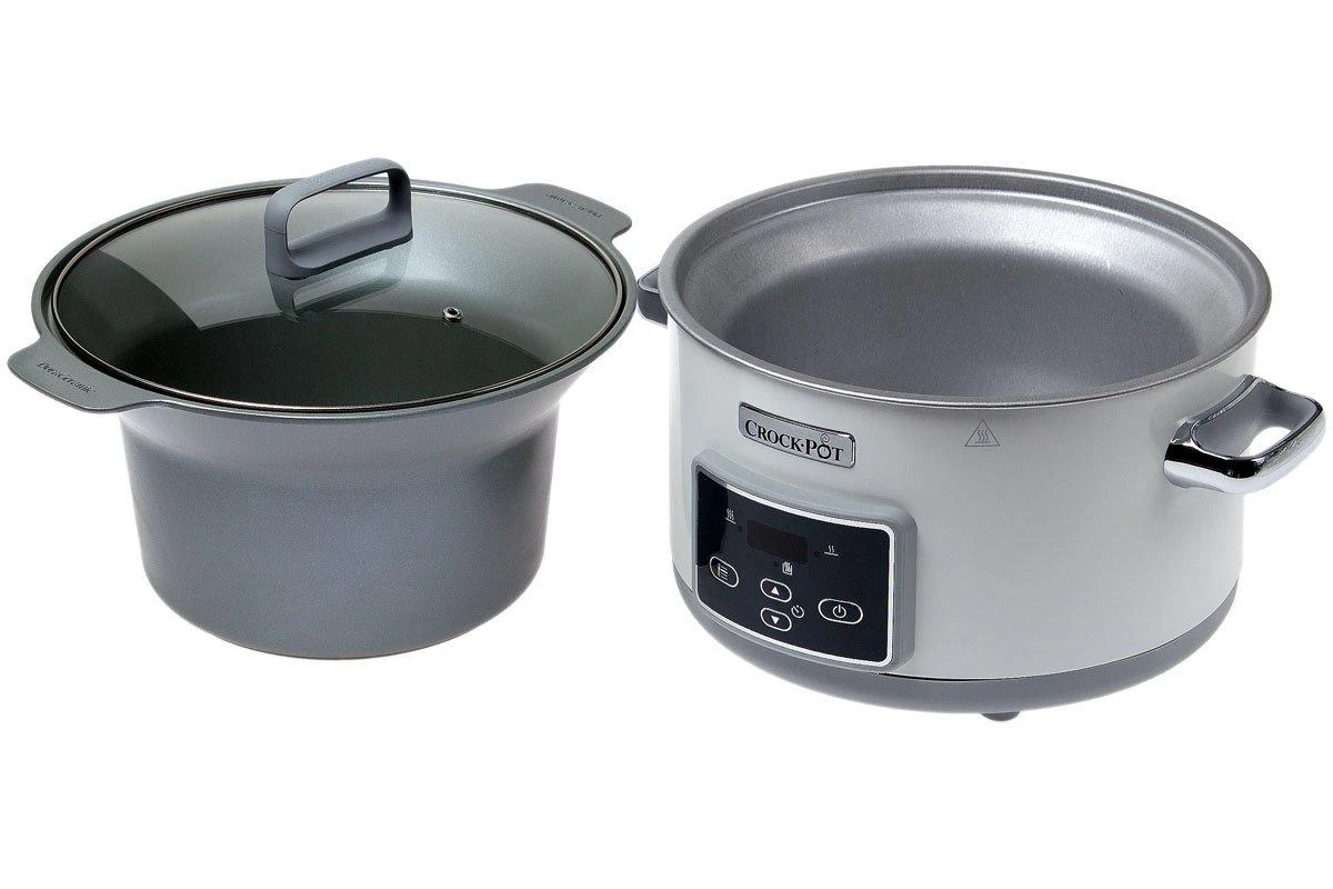 Crock-Pot CR026X Essentials Duraceramic Olla De Cocción Lenta Para Saltear, 5L 4 Crock-Pot CR026X Essentials Duraceramic Olla De Cocción Lenta Para Saltear, 5L - Imagen 2