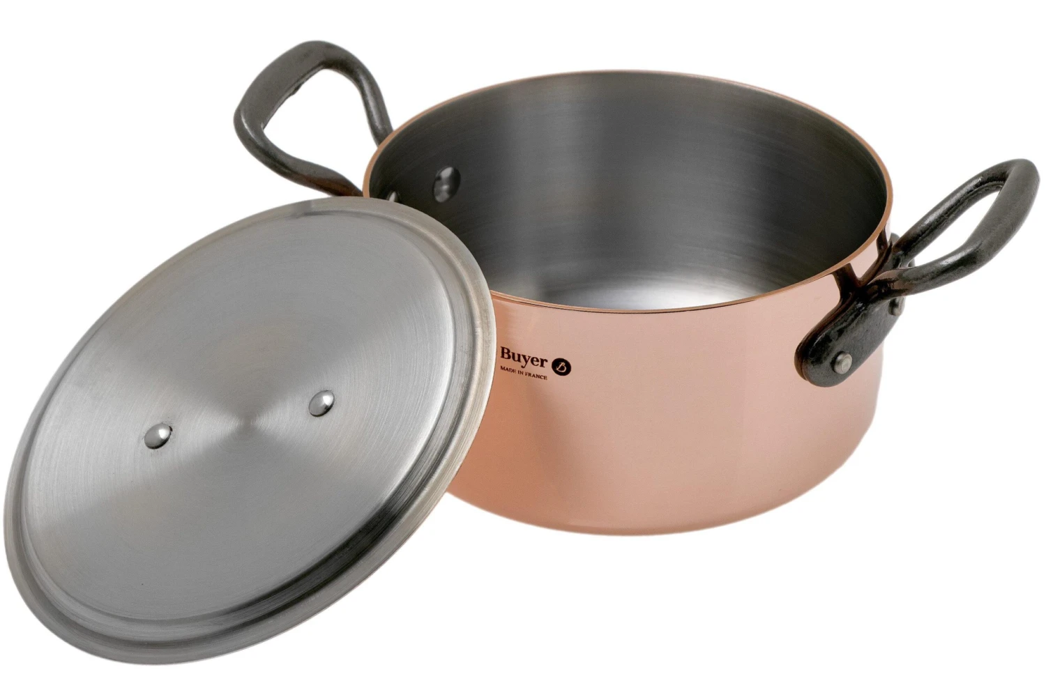 De Buyer Prima Matera Tradition 6342.16 Olla De Cobre 16 Cm 4 De Buyer Prima Matera Tradition 6342.16 Olla De Cobre 16 Cm - Imagen 2