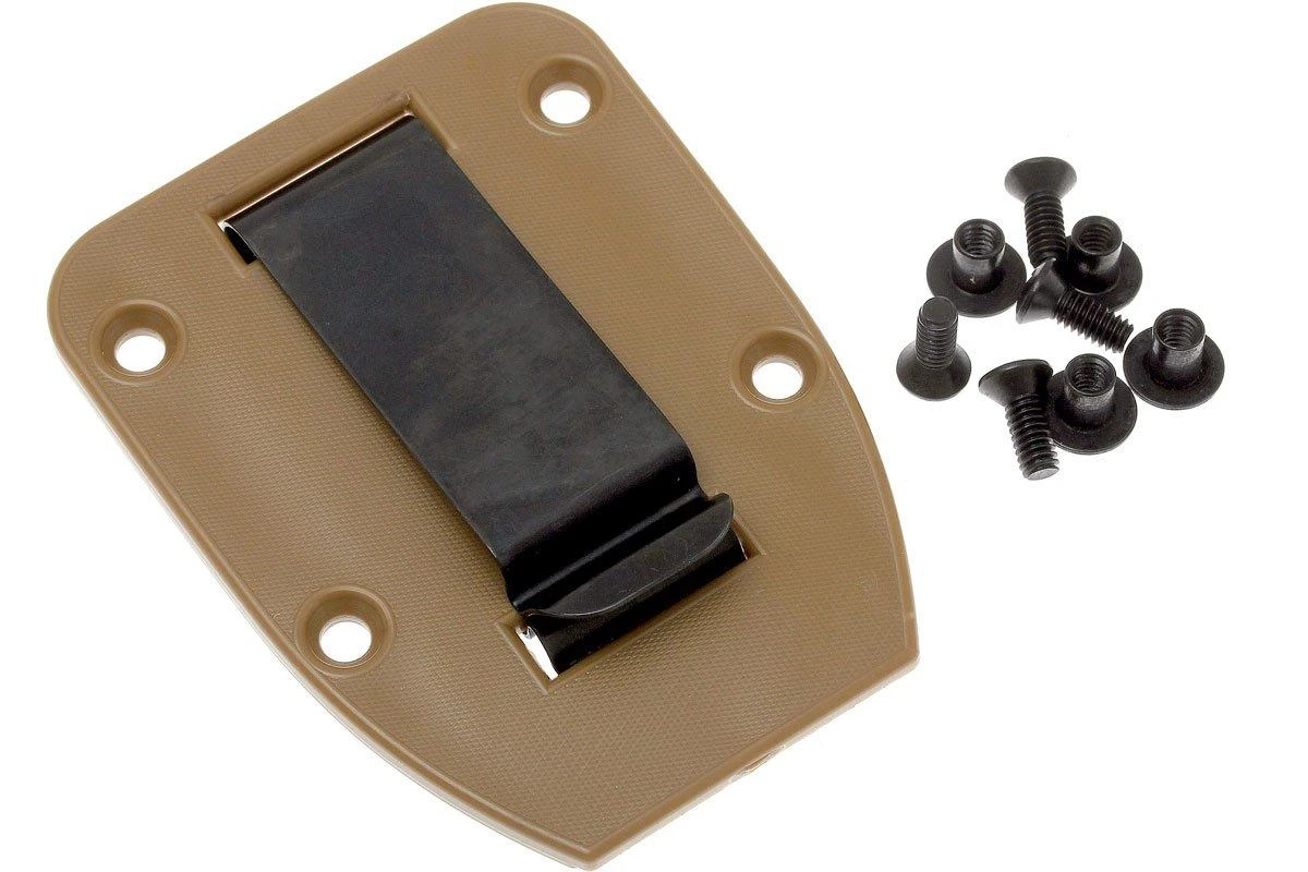 ESEE Clip De Cinturón-placa Para Model 3 & 4 Fundas, Coyote Brown 3 ESEE Clip De Cinturón-placa Para Model 3 & 4 Fundas, Coyote Brown