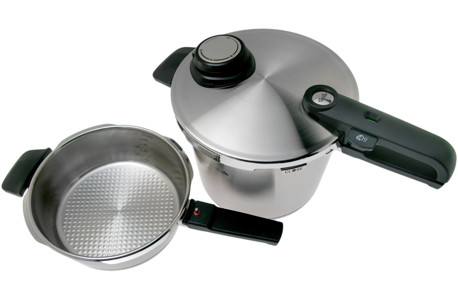Fissler Vitavit Premium 622-412-12-070, Juego De Olla A Presión De 3 Piezas Con Inserto De Vapor 4 Fissler Vitavit Premium 622-412-12-070, Juego De Olla A Presión De 3 Piezas Con Inserto De Vapor - Imagen 2