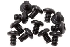 Rick Hinderer Clip & Filler Tab Screws Black, Juego De 12
