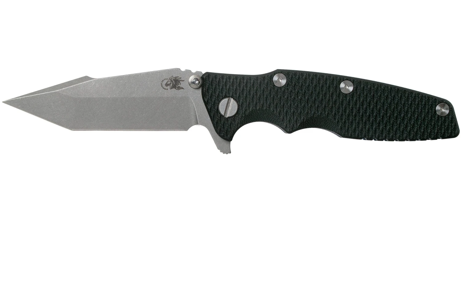Rick Hinderer Eklipse 3.5” Harpoon Tanto, CPM 20CV, Battle Blue, Black G10 Navaja 3 Rick Hinderer Eklipse 3.5” Harpoon Tanto, CPM 20CV, Battle Blue, Black G10 Navaja