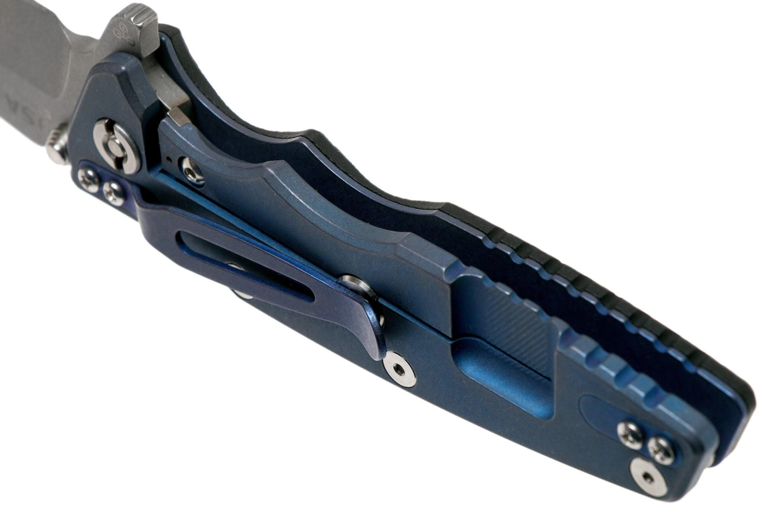 Rick Hinderer Eklipse 3.5” Harpoon Tanto, CPM 20CV, Battle Blue, Black G10 Navaja 7 Rick Hinderer Eklipse 3.5” Harpoon Tanto, CPM 20CV, Battle Blue, Black G10 Navaja - Imagen 5