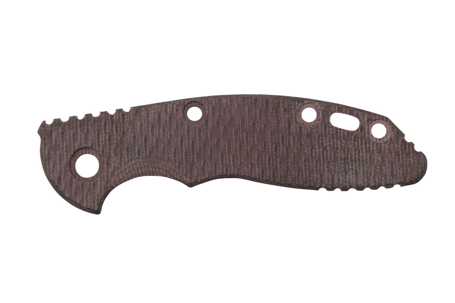 Rick Hinderer XM-18 3" Cachas, Textured Burgundy Micarta 3 Rick Hinderer XM-18 3" Cachas, Textured Burgundy Micarta