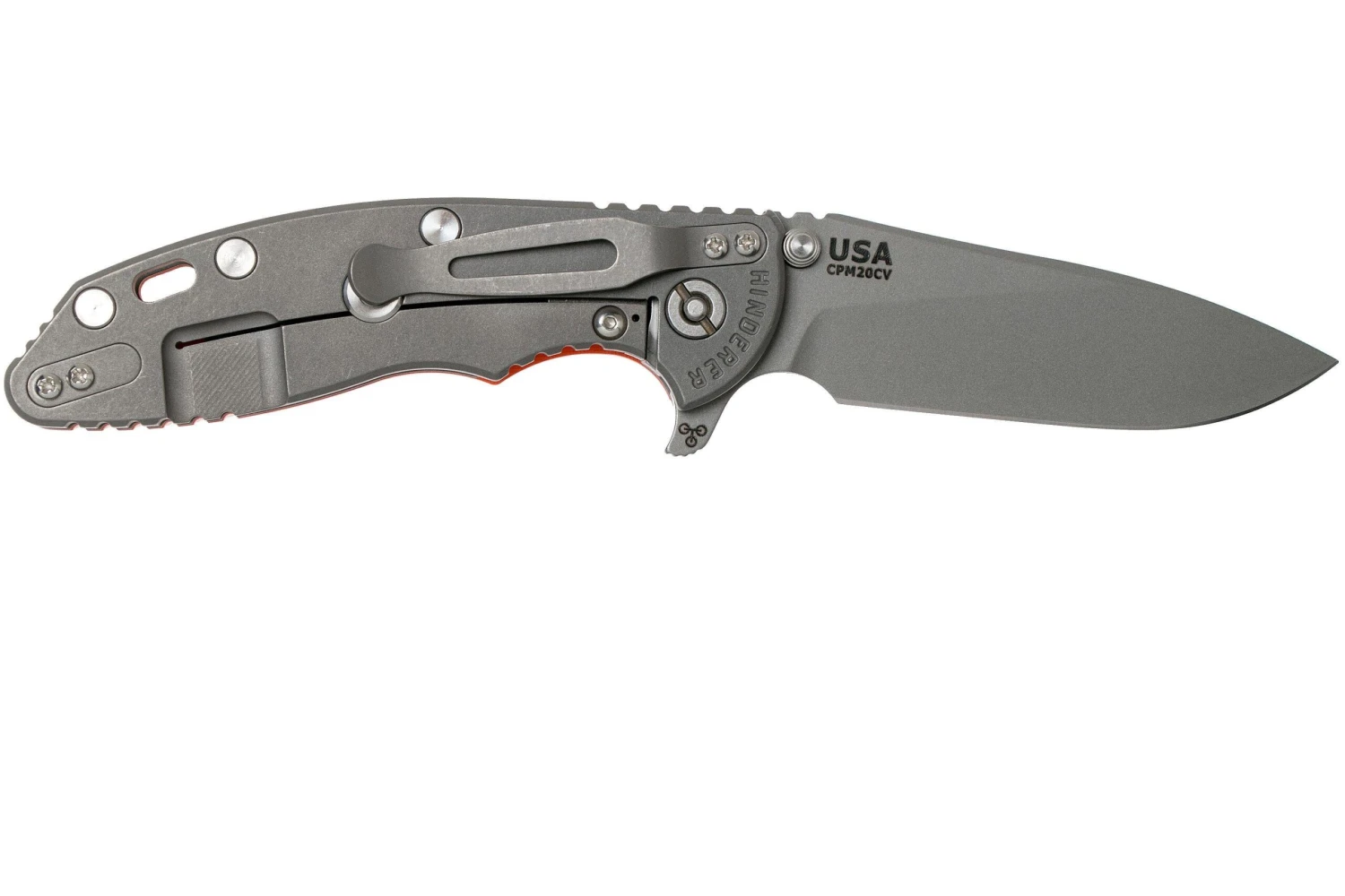 Rick Hinderer XM18 3,5” Slicer Working Finish, Orange G10 4 Rick Hinderer XM18 3,5” Slicer Working Finish, Orange G10 - Imagen 2