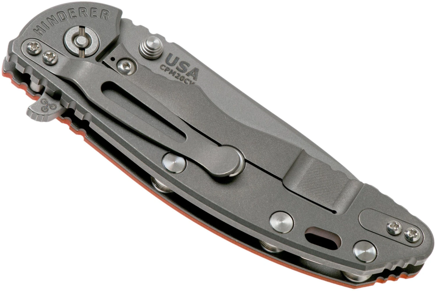 Rick Hinderer XM18 3,5” Slicer Working Finish, Orange G10 6 Rick Hinderer XM18 3,5” Slicer Working Finish, Orange G10 - Imagen 4