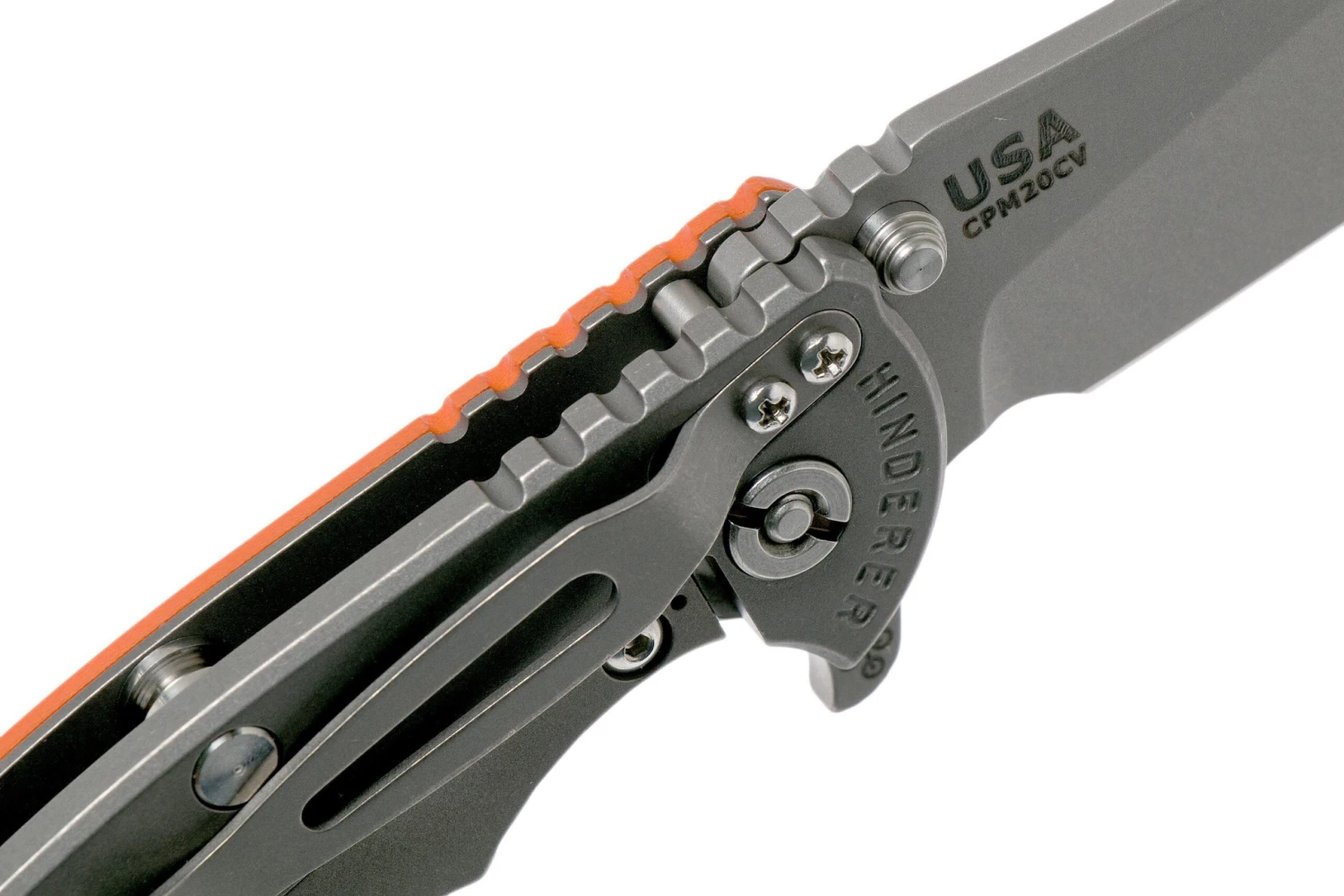 Rick Hinderer XM18 3,5” Slicer Working Finish, Orange G10 8 Rick Hinderer XM18 3,5” Slicer Working Finish, Orange G10 - Imagen 6