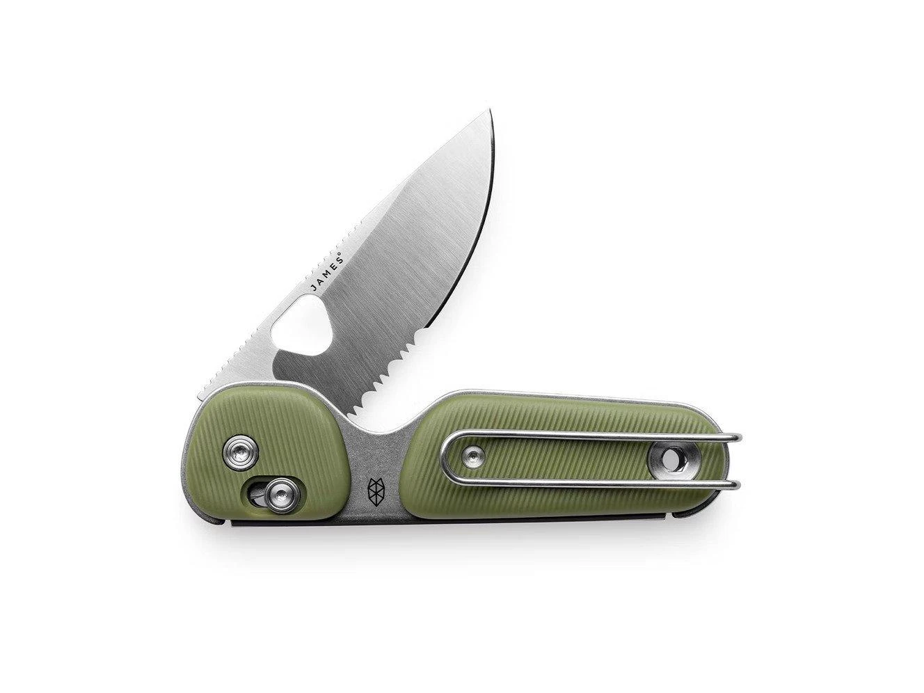 The James Brand The Redstone OD Green, Stainless Serrated KN118169-01 Navaja 5 The James Brand The Redstone OD Green, Stainless Serrated KN118169-01 Navaja - Imagen 3