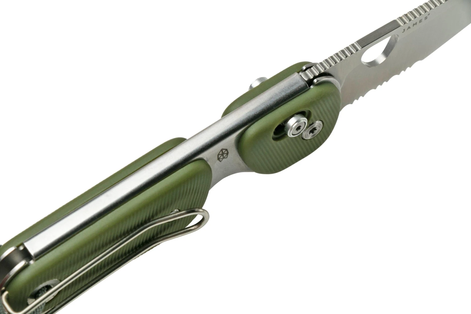 The James Brand The Redstone OD Green, Stainless Serrated KN118169-01 Navaja 11 The James Brand The Redstone OD Green, Stainless Serrated KN118169-01 Navaja - Imagen 9