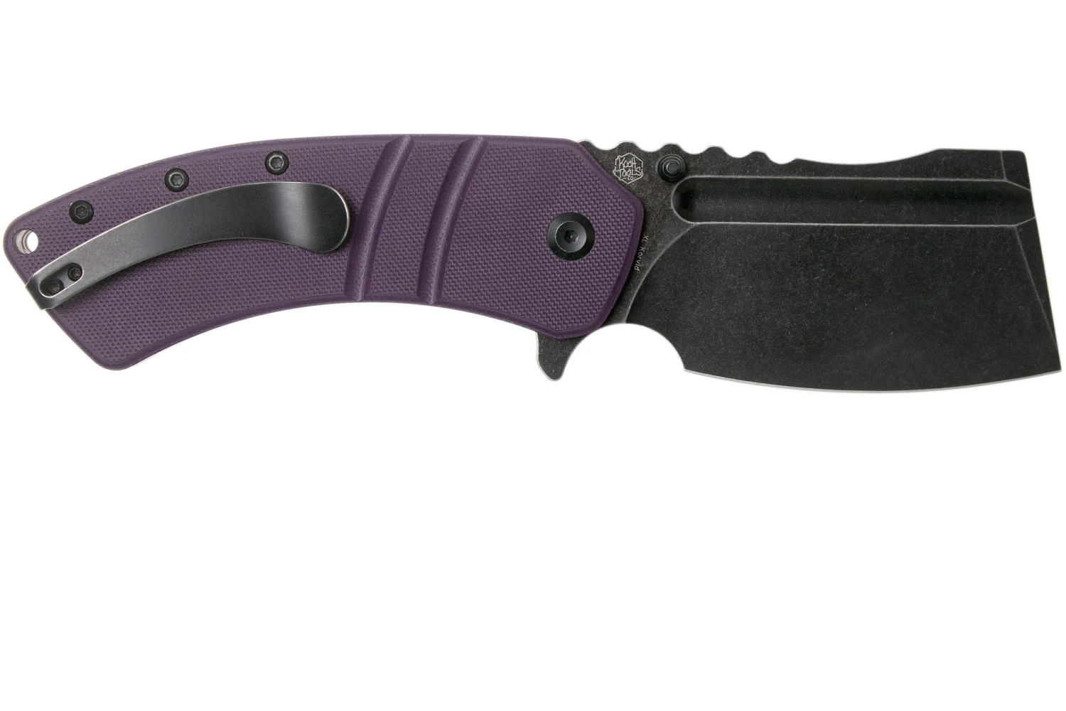 Kansept XL Korvid T1030A4 Blackwashed, Purple G10 Navaja, Justin Koch Design 4 Kansept XL Korvid T1030A4 Blackwashed, Purple G10 Navaja, Justin Koch Design - Imagen 2