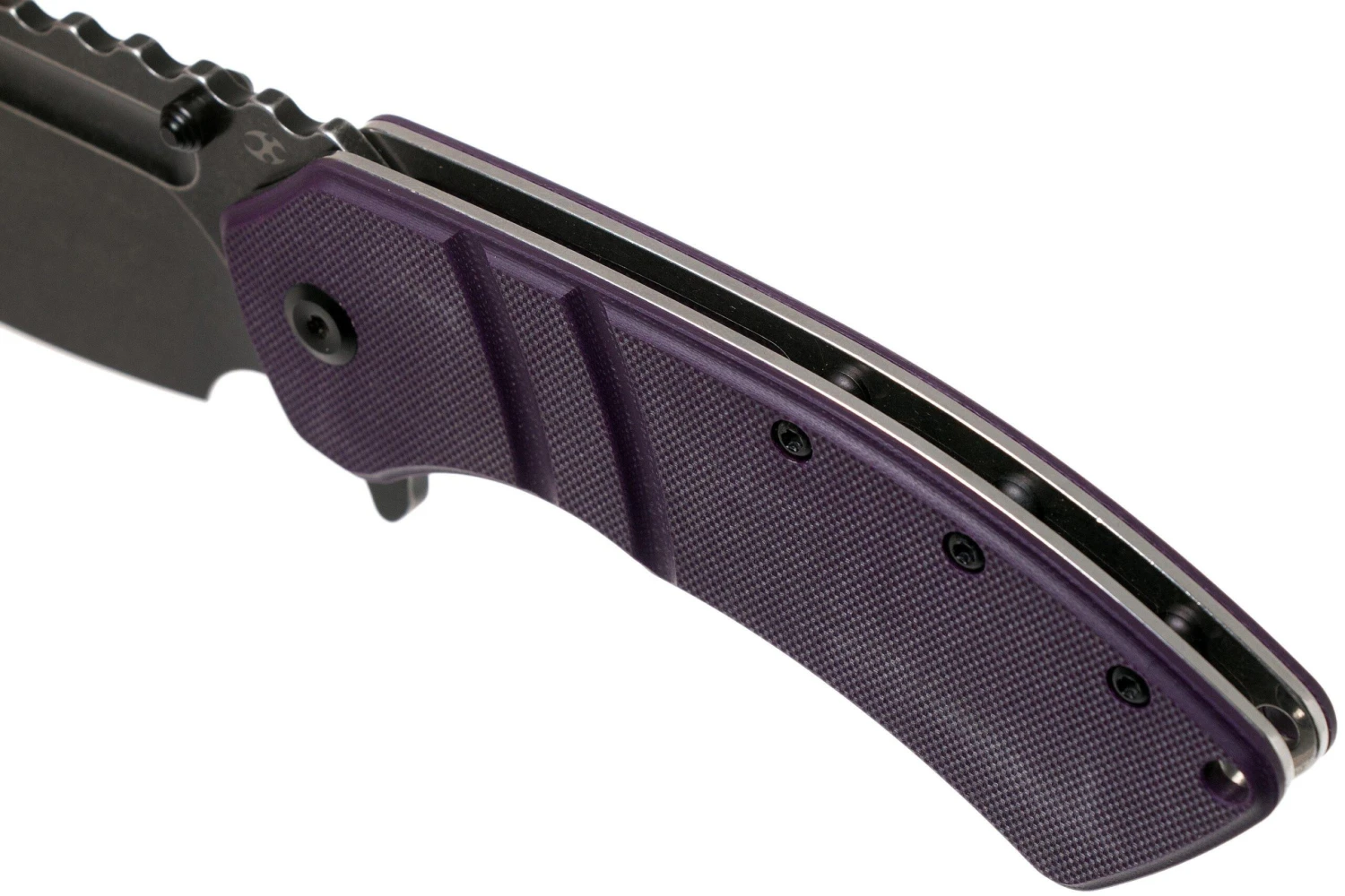 Kansept XL Korvid T1030A4 Blackwashed, Purple G10 Navaja, Justin Koch Design 9 Kansept XL Korvid T1030A4 Blackwashed, Purple G10 Navaja, Justin Koch Design - Imagen 7