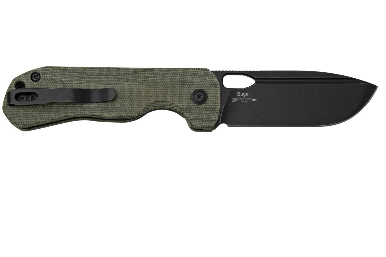 Kizer Bugai V3627A1 Black Micarta, Black Stonewash, Navaja, Diseño Denis Antimonov 4 Kizer Bugai V3627A1 Black Micarta, Black Stonewash, Navaja, Diseño Denis Antimonov - Imagen 2