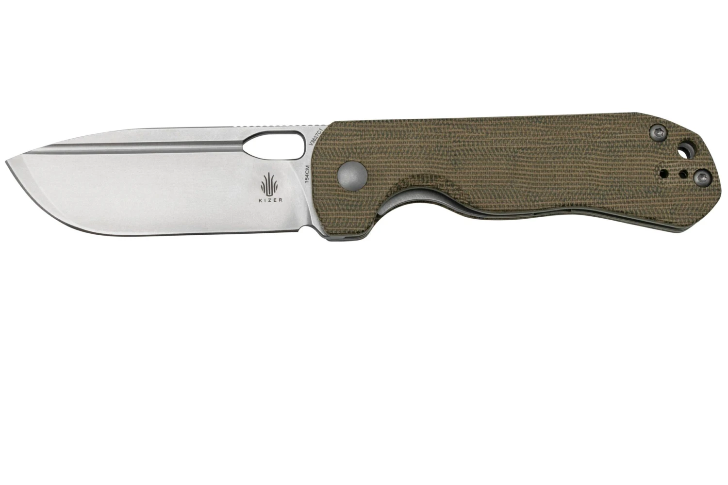 Kizer Bugai V3627C1 Green Micarta, Stonewash, Navaja, Diseño De D.Antimonov 3 Kizer Bugai V3627C1 Green Micarta, Stonewash, Navaja, Diseño De D.Antimonov