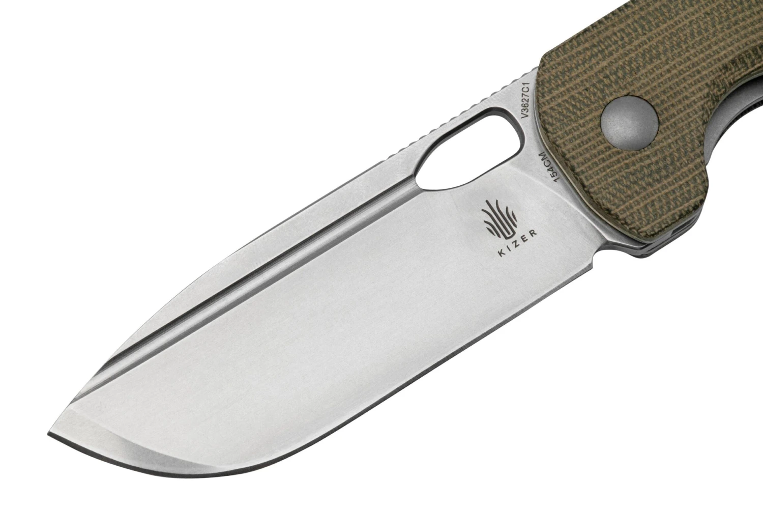 Kizer Bugai V3627C1 Green Micarta, Stonewash, Navaja, Diseño De D.Antimonov 5 Kizer Bugai V3627C1 Green Micarta, Stonewash, Navaja, Diseño De D.Antimonov - Imagen 3