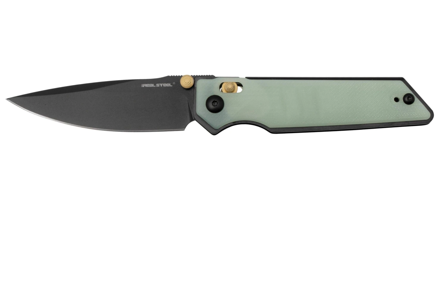 Real Steel Sacra, 7711NB Natural G10, K110 Black, Navaja 3 Real Steel Sacra, 7711NB Natural G10, K110 Black, Navaja