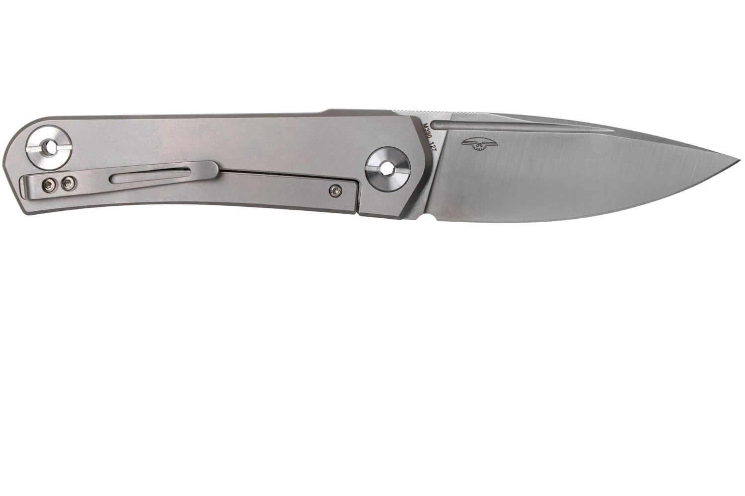 Real Steel Phasma Free, M390 Titanium, Nail Groove 9226 Navaja, Poltergeist Design 4 Real Steel Phasma Free, M390 Titanium, Nail Groove 9226 Navaja, Poltergeist Design - Imagen 2