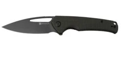 SENCUT Mims S21013-3 Dark Green Micarta Black Stonewashed, Navaja