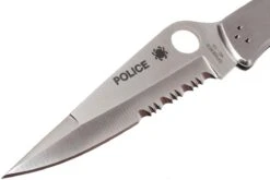 Spyderco C07 Police Parcialmente Dentado, Acero Inoxidable 12 Spyderco C07 Police Parcialmente Dentado, Acero Inoxidable -Tienda Fissler SPC07PS 03 spyderco police spc07ps 03