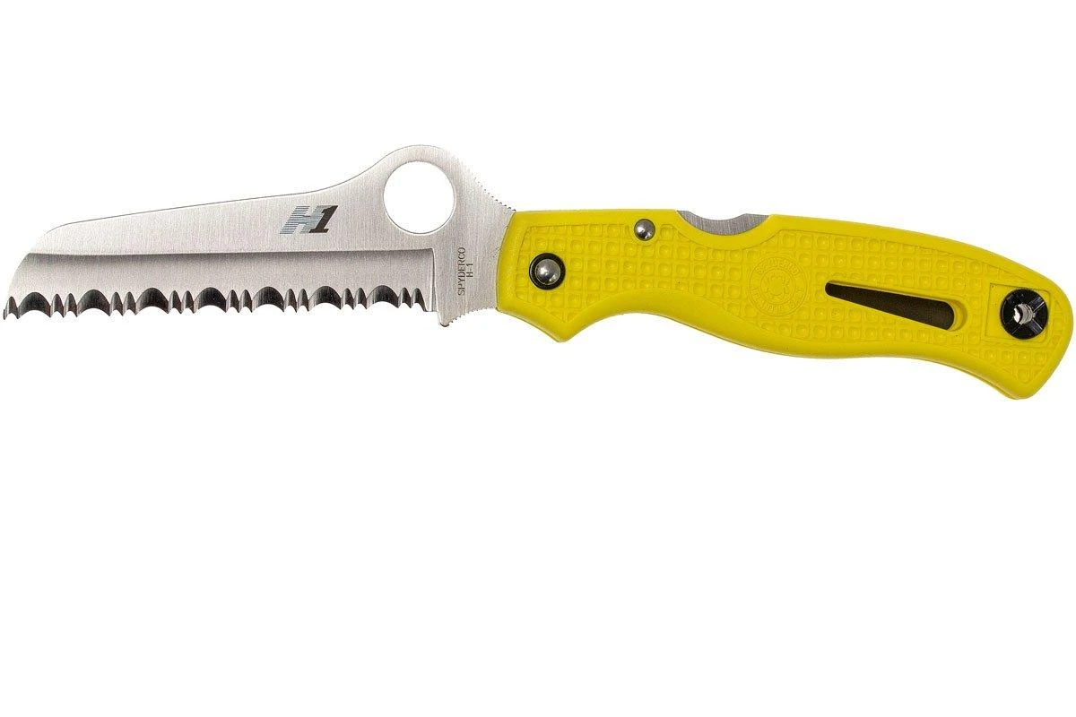 Spyderco C89 Atlantic Salt, Amarillo, Dentado 3 Spyderco C89 Atlantic Salt, Amarillo, Dentado