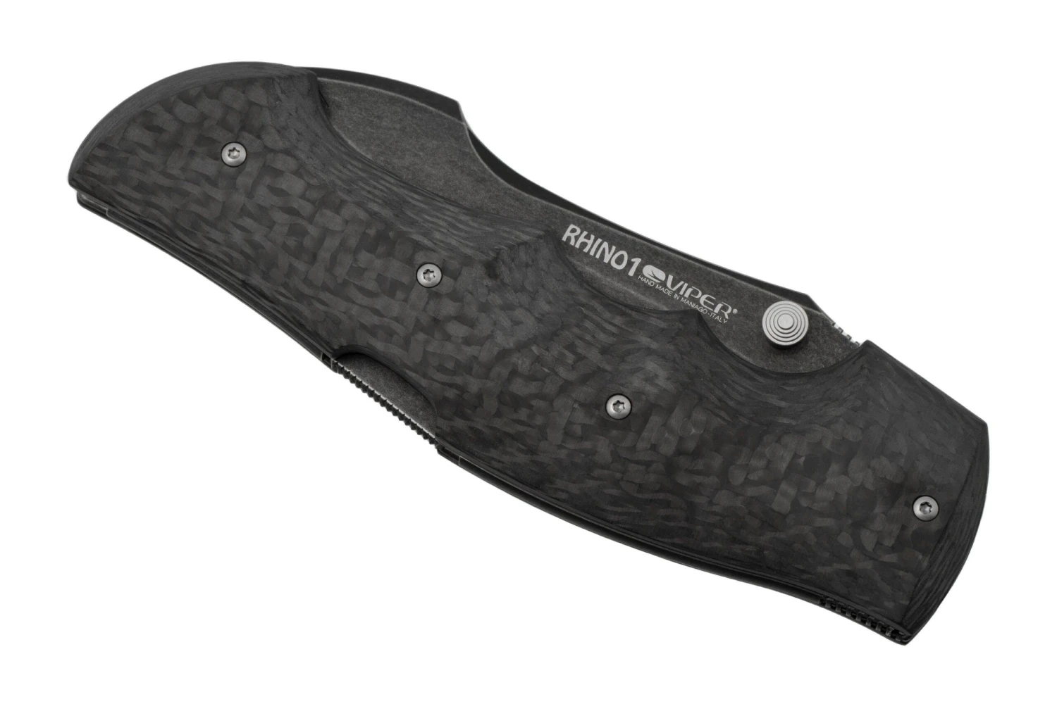 Viper Rhino 1, V5905FC, Blackwash Elmax, Carbonfiber Navaja, Diseño Fabrizio Silvestrelli 8 Viper Rhino 1, V5905FC, Blackwash Elmax, Carbonfiber Navaja, Diseño Fabrizio Silvestrelli - Imagen 6