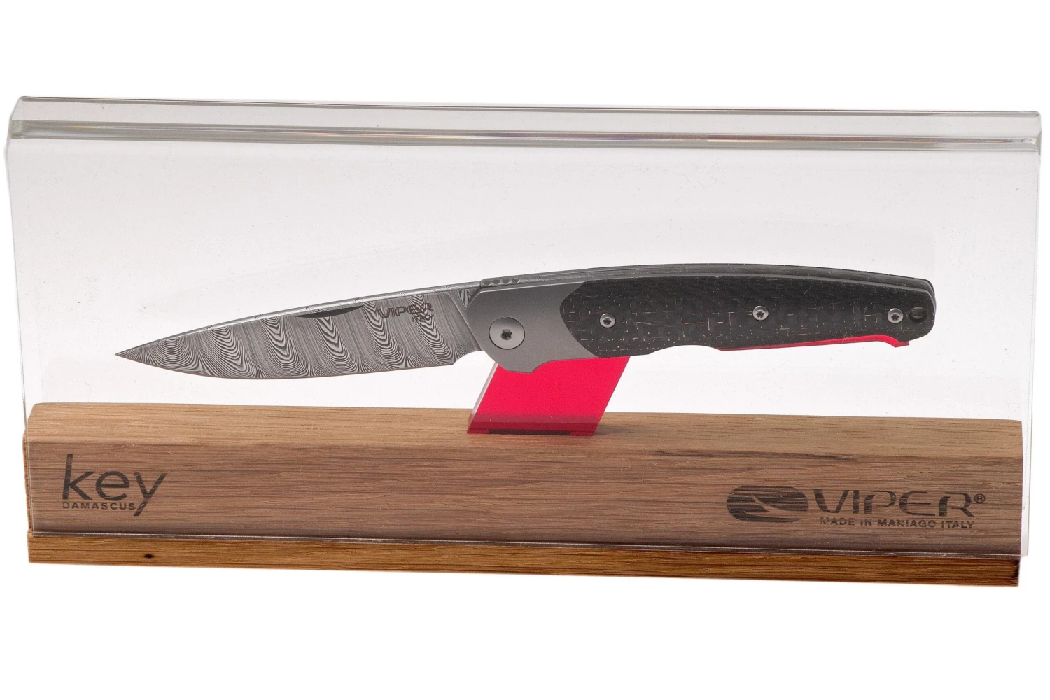Viper Key VA5978FCB Bolster Damascus Copper Carbon Fibre Navaja 12 Viper Key VA5978FCB Bolster Damascus Copper Carbon Fibre Navaja - Imagen 10