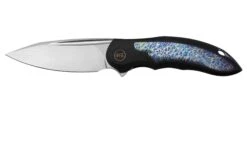 WE Knife Makani WE21048B-3, Black Titanium, Flamed Titanium Inlay, CPM 20CV Navaja