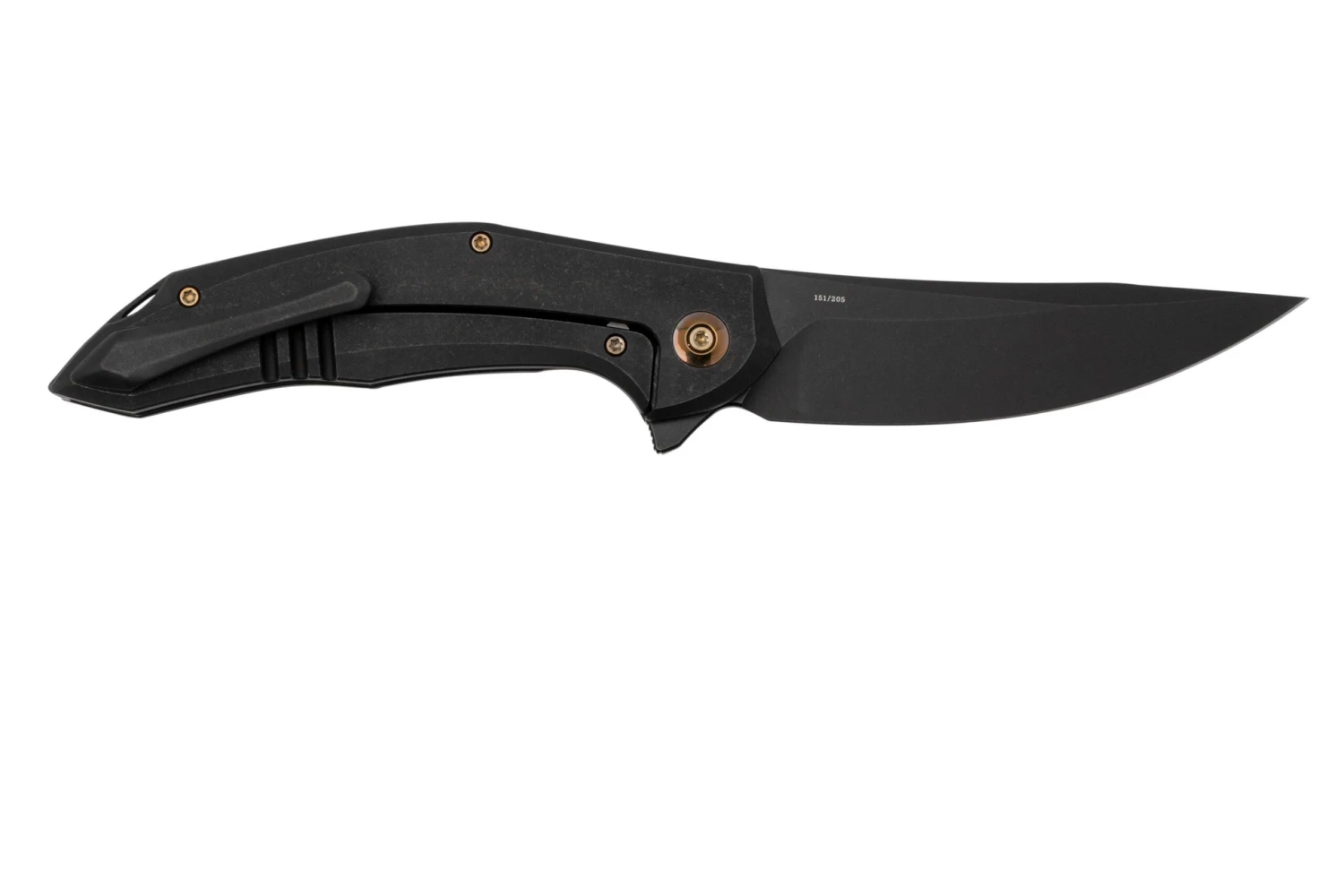 WE Knife Merata, WE22008A-1 Limited Edition, Black Titanium CPM 20CV Navaja 4 WE Knife Merata, WE22008A-1 Limited Edition, Black Titanium CPM 20CV Navaja - Imagen 2
