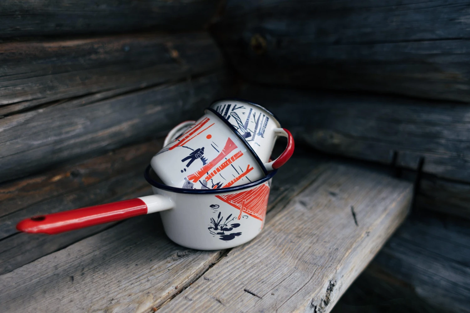 Knivesandtools Enamel Set E-SET-01, Tazas 8 Cm, 10 Cm Y Cacerola 14 Cm 8 Knivesandtools Enamel Set E-SET-01, Tazas 8 Cm, 10 Cm Y Cacerola 14 Cm - Imagen 6